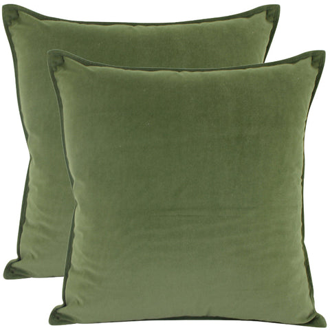 Cushion Velvet Olive  55 x 55cm