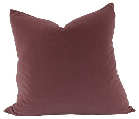 Copy of Cushion Velvet Feather Filled Soft Berry