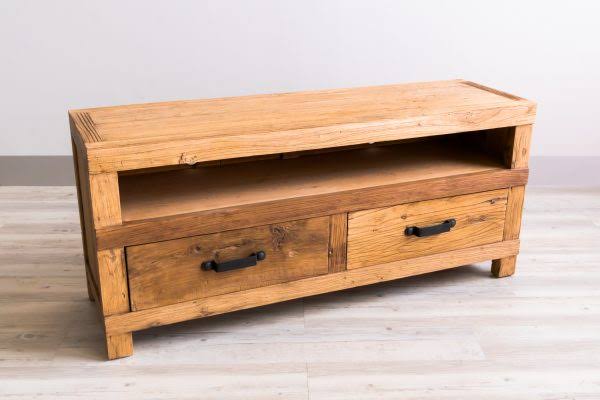 Entertainment Unit 3 Drawer Recycled Elm