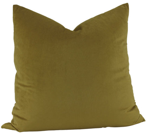 Cushion Velvet Feather Filled Gold