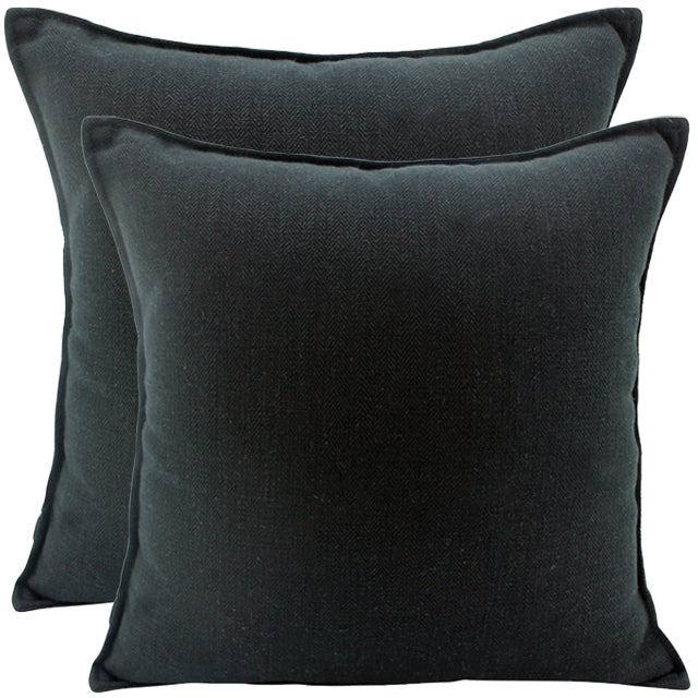 Cushion Black Linen 45 x 45cm