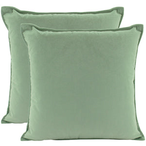 Cushion Velvet sage 45cm x 45cm