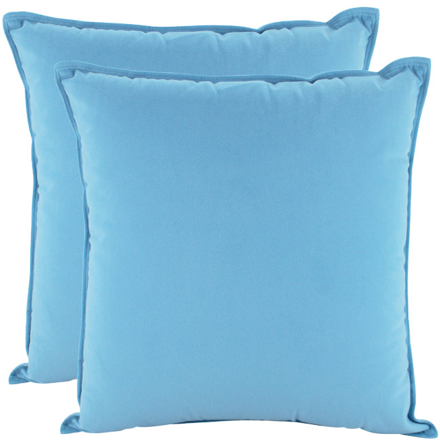 Cushion Velvet Sky Blue 45cm x 45cm