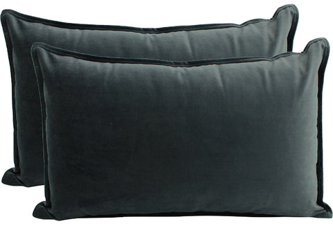 Cushion Velvet Smoke 30cm x 50cm