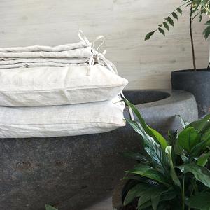 Bed Linen Pure French Linen Quilt Cover + 2 Pillow Cases Natural