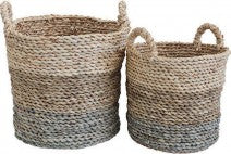Baskets Tub Seagrass Set Of Two