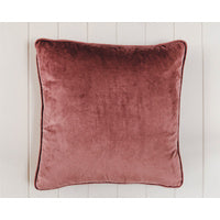 Cushion Velvet Dusty Rose Pink 50cm x 50cm