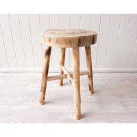 Side Table/ Stool Rustic Timber