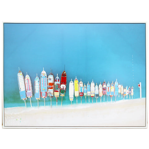 Art Print Canvas Boats