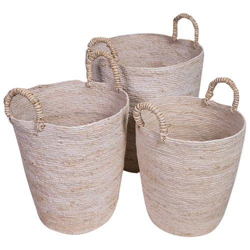 Baskets Seagrass Set Of 3
