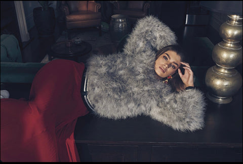 Jacket Feather Bomber  Silver