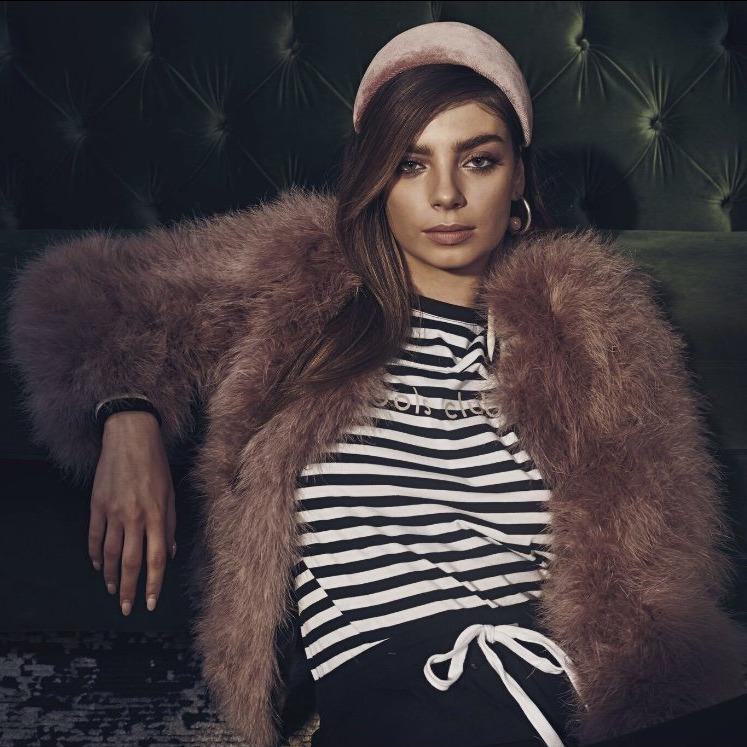 Jacket Feather Bomber  Dusty Rose