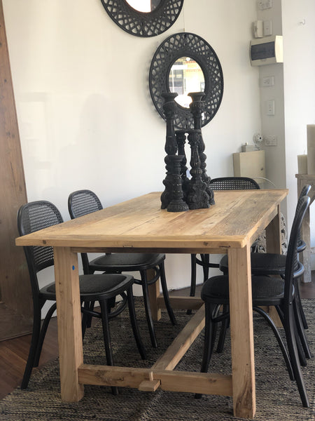Dining Table Farmhouse Recycled Elm in 3 Sizes