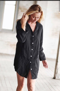 Linen Shirt Black