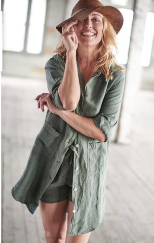Linen Shirt Khaki