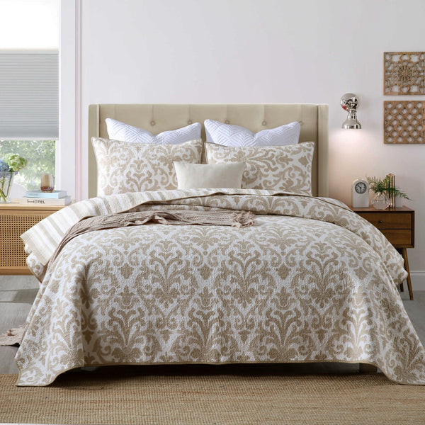 Bed Coverlet 100% Cotton  - Queen Size