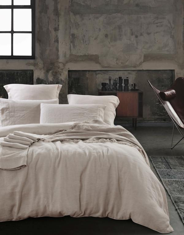 Bed Linen Heavy Weight Pure French Linen Sheet Set Natural