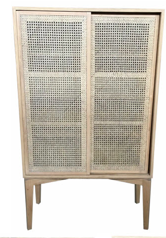 Cabinet Bahamas 2 Rattan Sliding doors