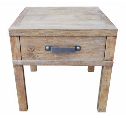 Bedside Recycled Elm 1 Drawer
