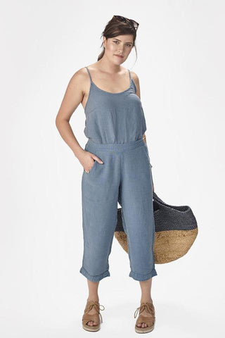 Linen Camisole Pale Blue