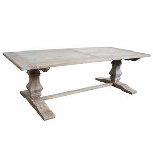 Dining Table Recycled Elm Mulhouse With  Pedestal Base in 3 sizes