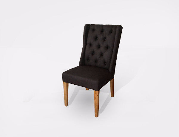 Chair Manhattan Fabric Black