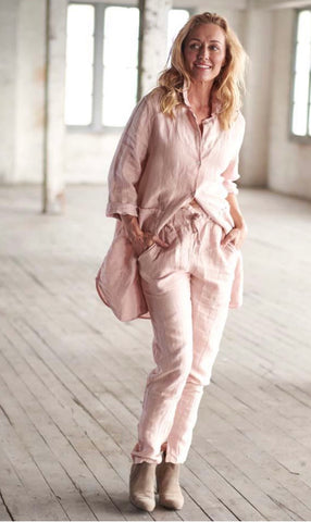Linen Shirt Pink